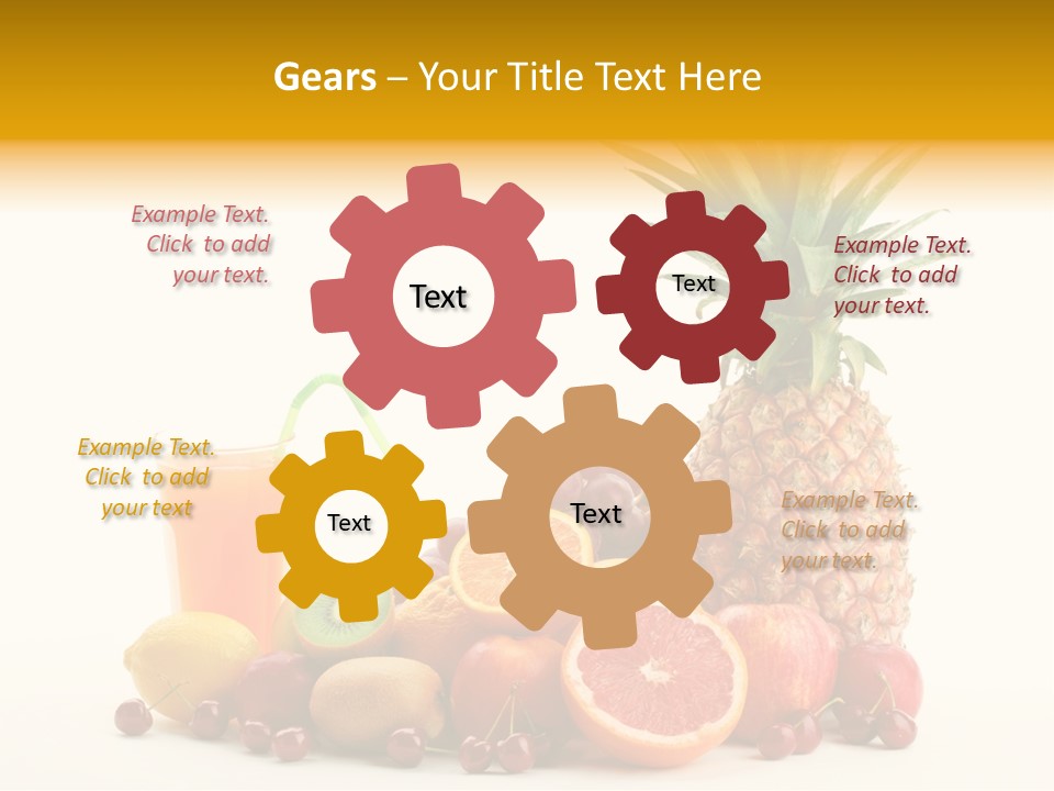 Blended Grape Yellow PowerPoint Template