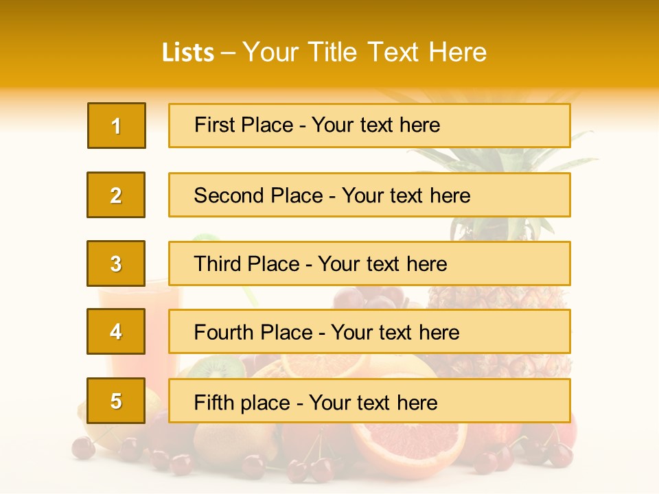 Blended Grape Yellow PowerPoint Template