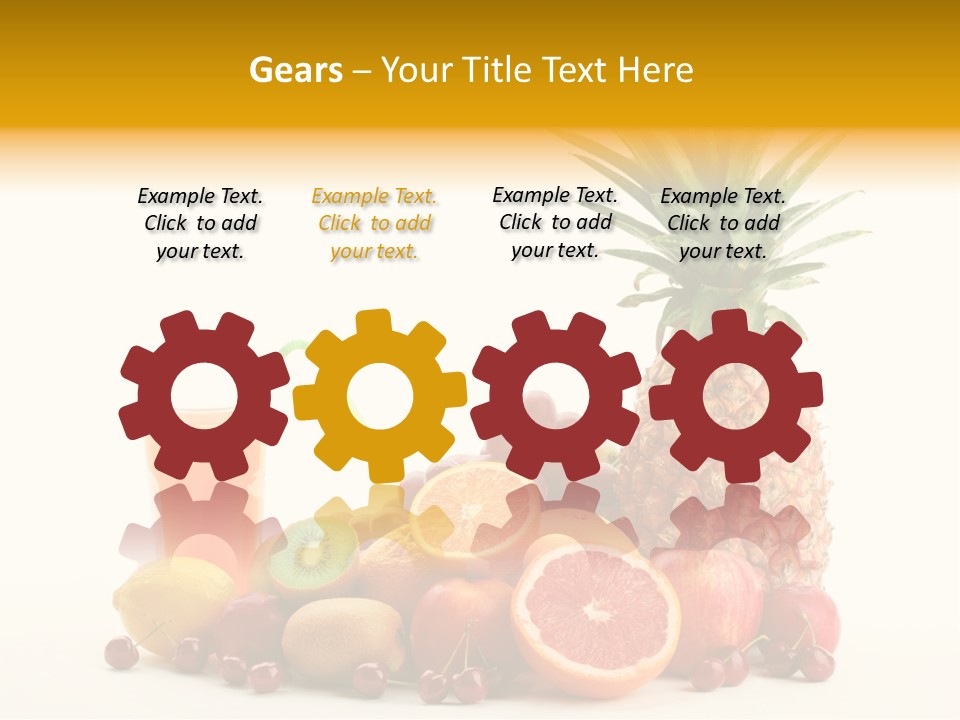 Blended Grape Yellow PowerPoint Template