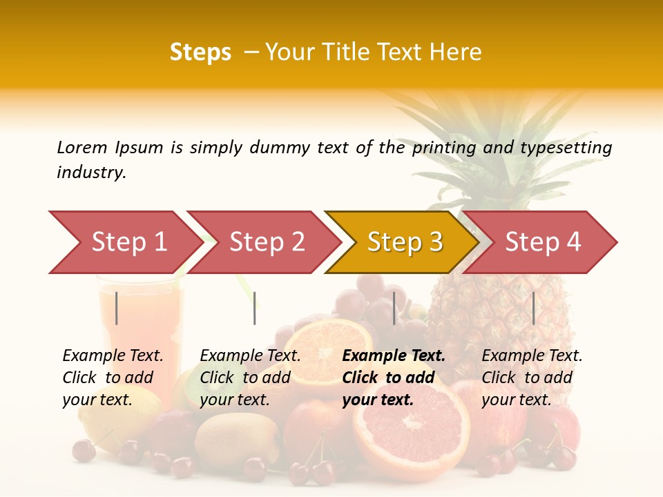 Blended Grape Yellow PowerPoint Template