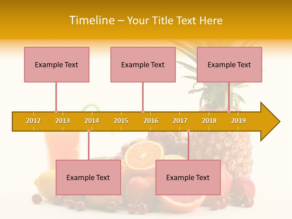 Blended Grape Yellow PowerPoint Template