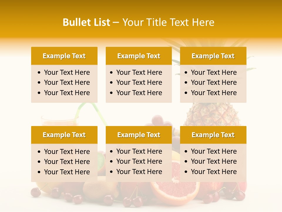Blended Grape Yellow PowerPoint Template