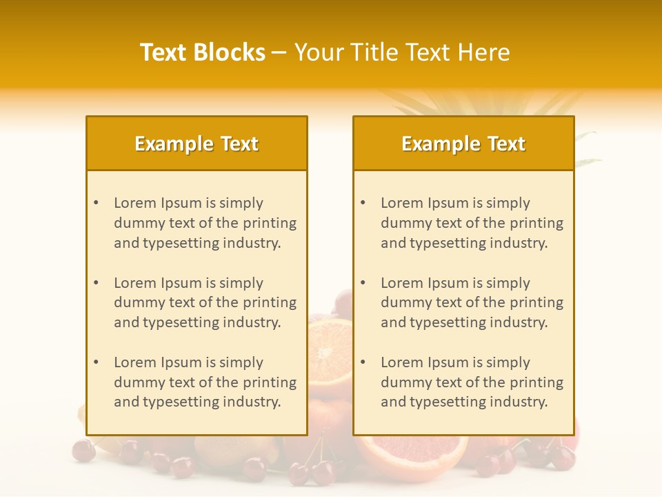 Blended Grape Yellow PowerPoint Template