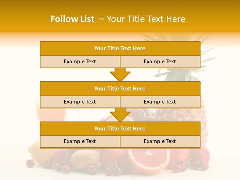 Blended Grape Yellow PowerPoint Template