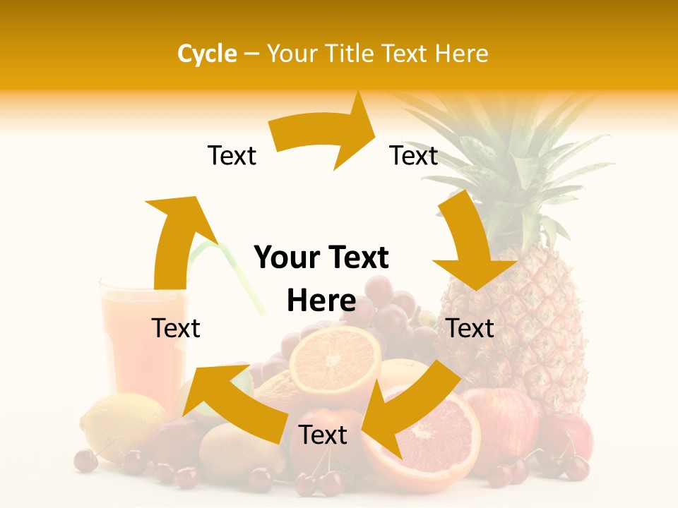 Blended Grape Yellow PowerPoint Template