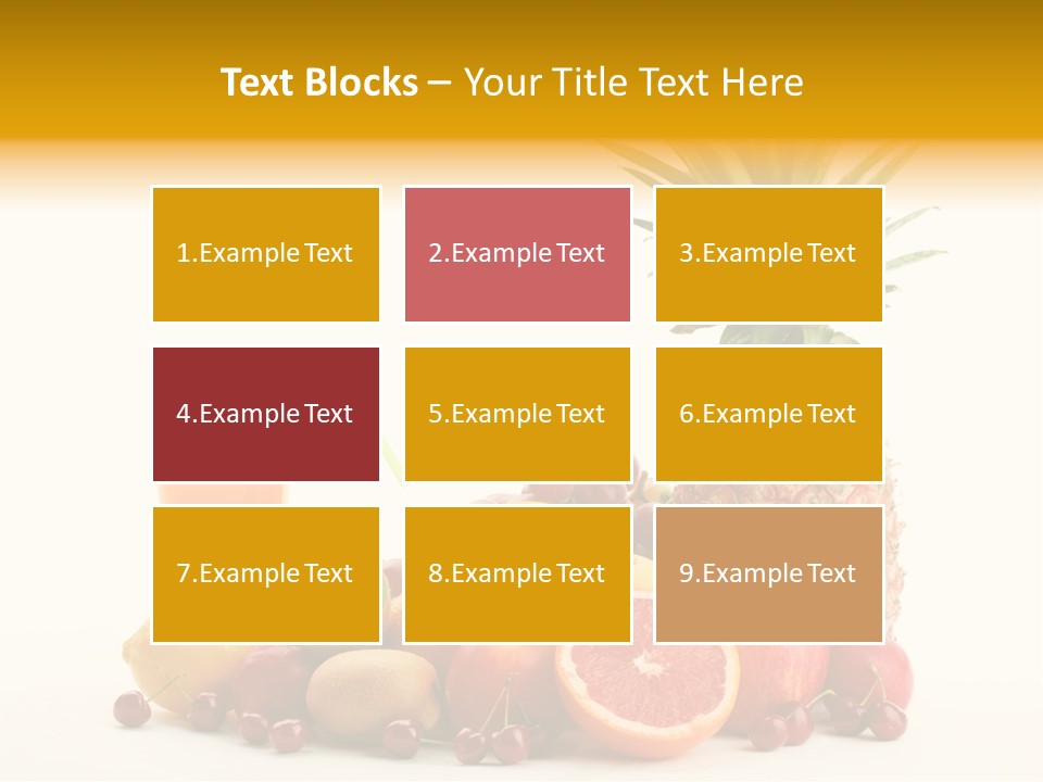 Blended Grape Yellow PowerPoint Template