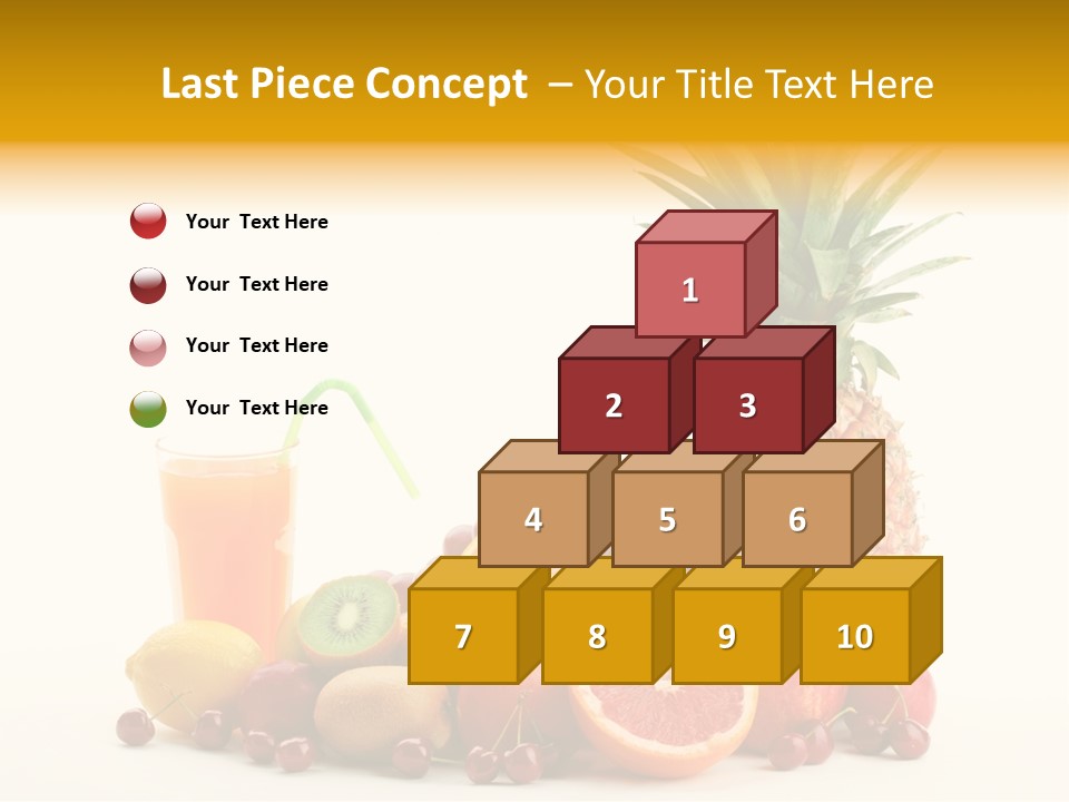 Blended Grape Yellow PowerPoint Template