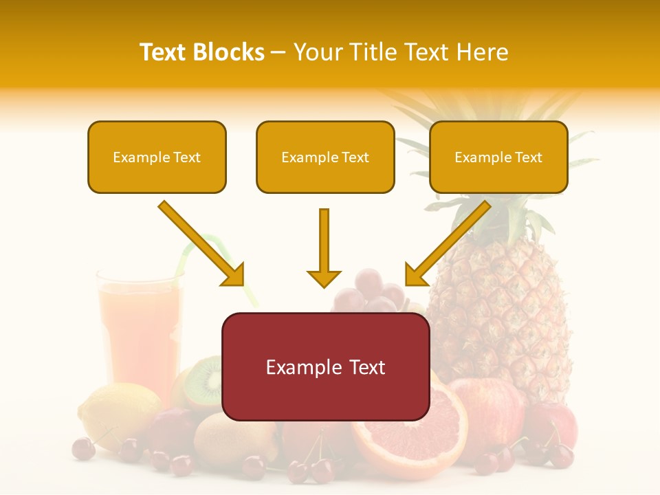 Blended Grape Yellow PowerPoint Template