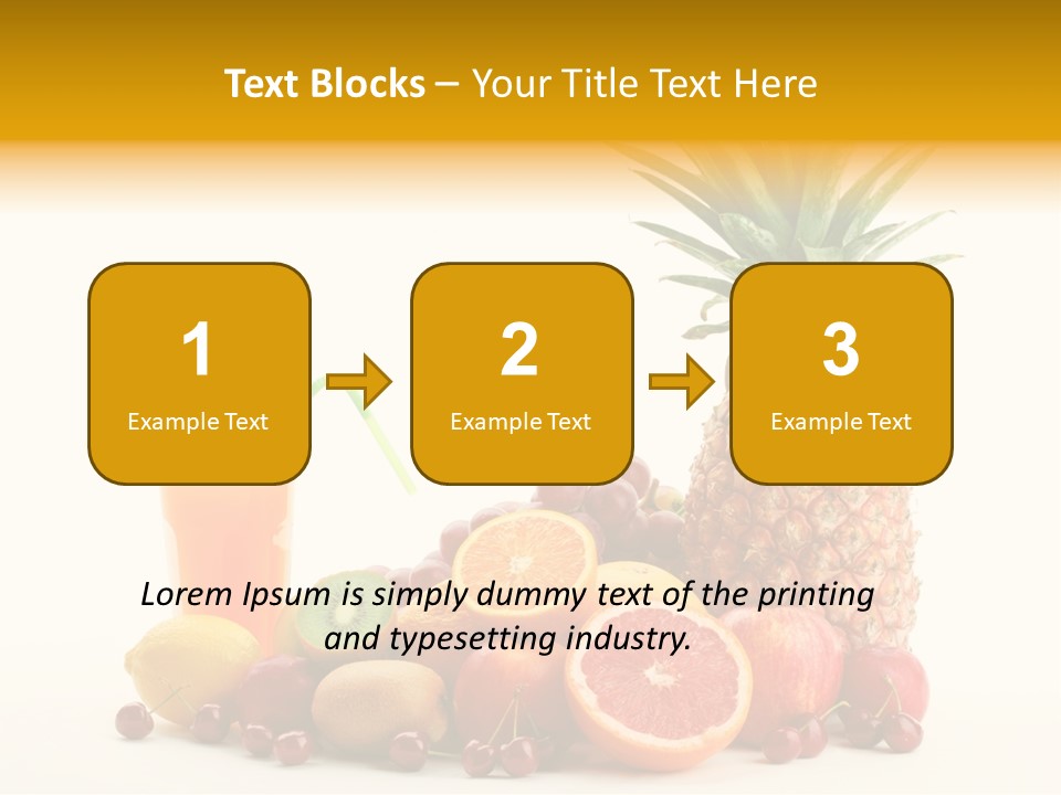 Blended Grape Yellow PowerPoint Template