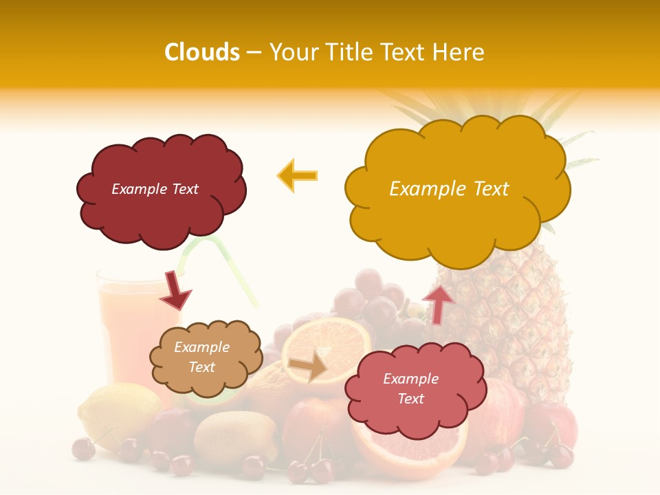 Blended Grape Yellow PowerPoint Template