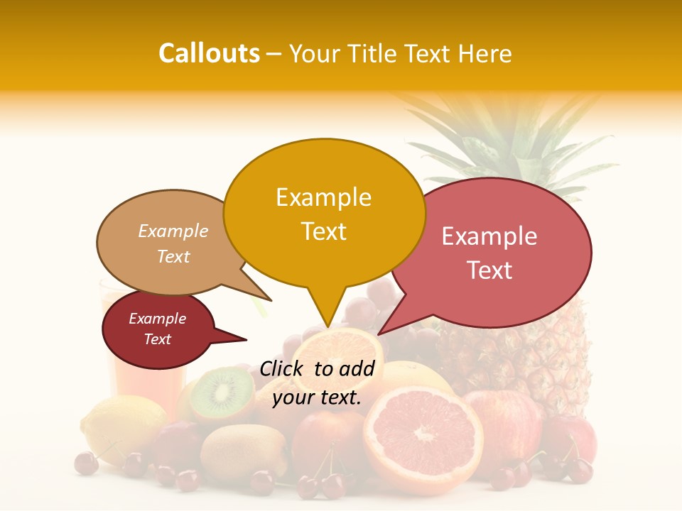 Blended Grape Yellow PowerPoint Template