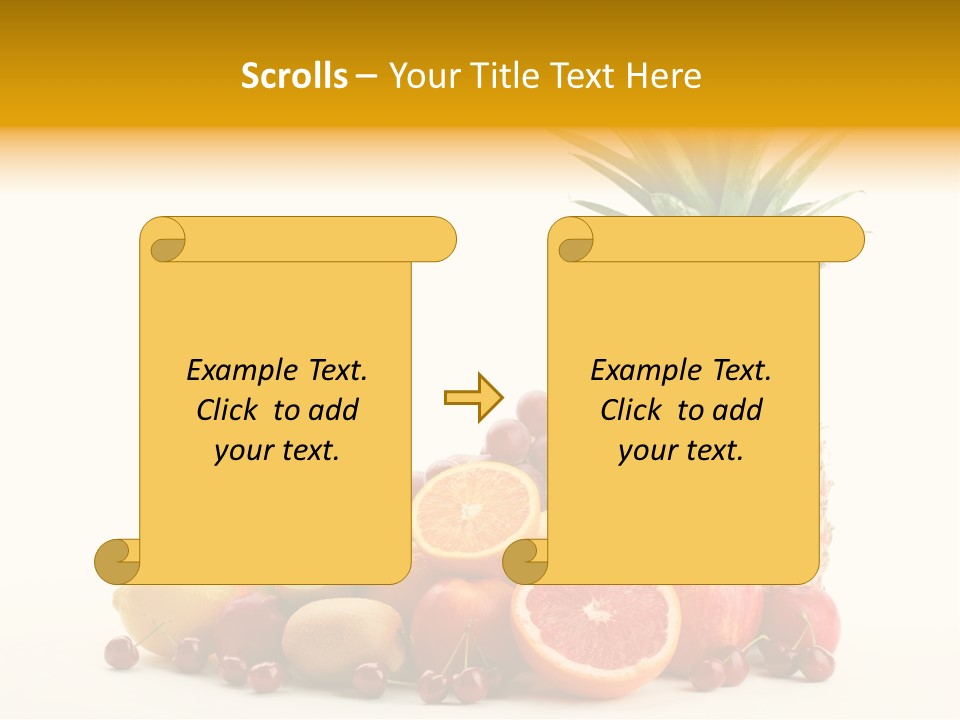Blended Grape Yellow PowerPoint Template