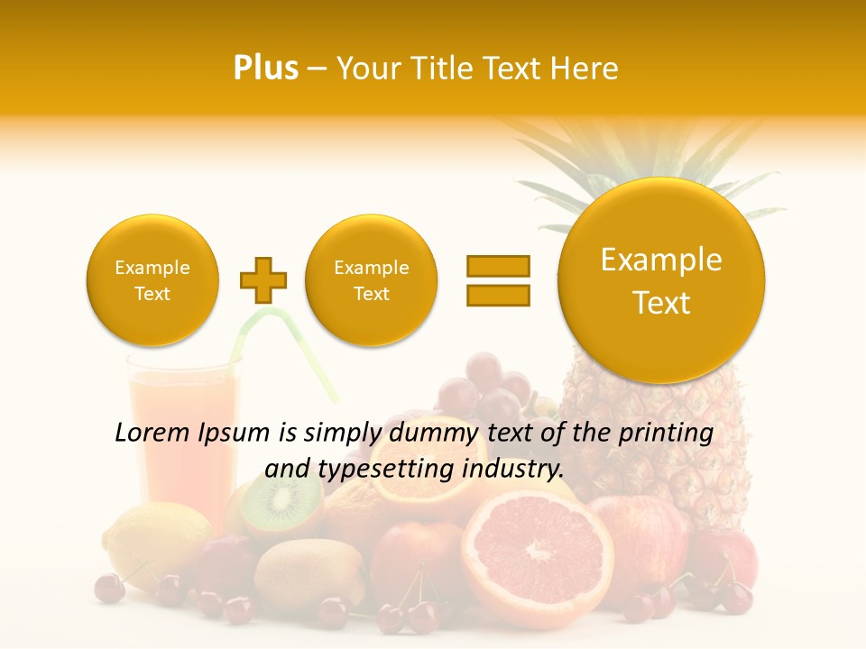 Blended Grape Yellow PowerPoint Template