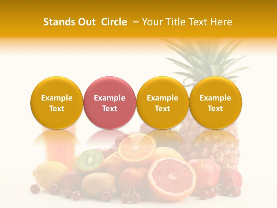 Blended Grape Yellow PowerPoint Template