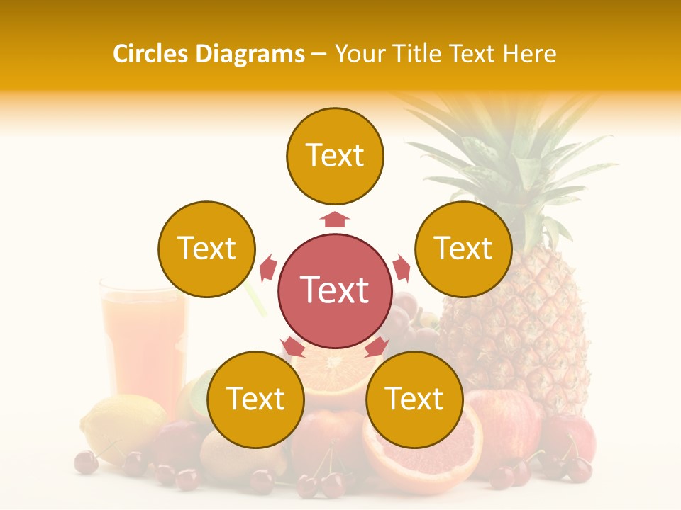 Blended Grape Yellow PowerPoint Template