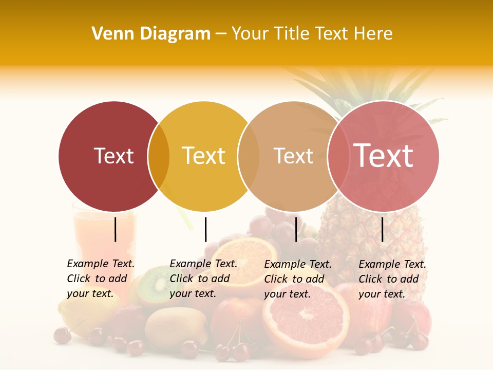 Blended Grape Yellow PowerPoint Template