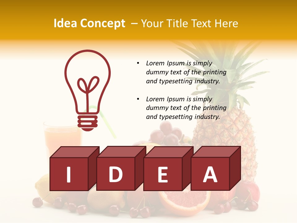 Blended Grape Yellow PowerPoint Template