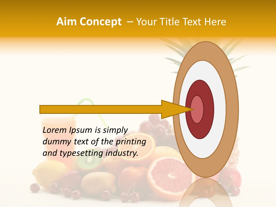 Blended Grape Yellow PowerPoint Template