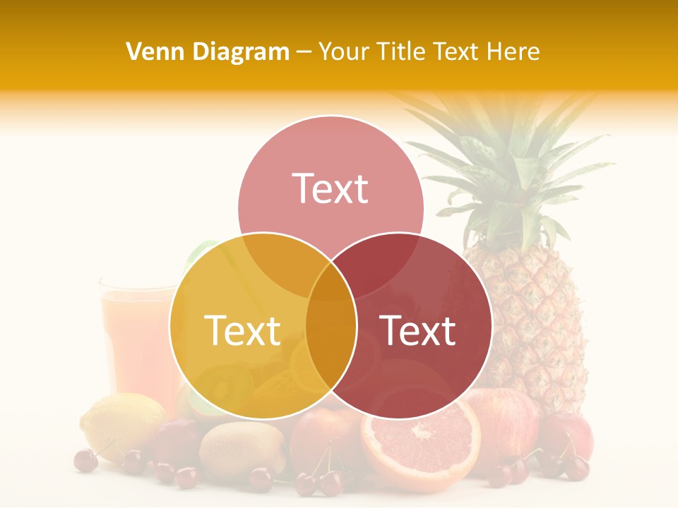 Blended Grape Yellow PowerPoint Template