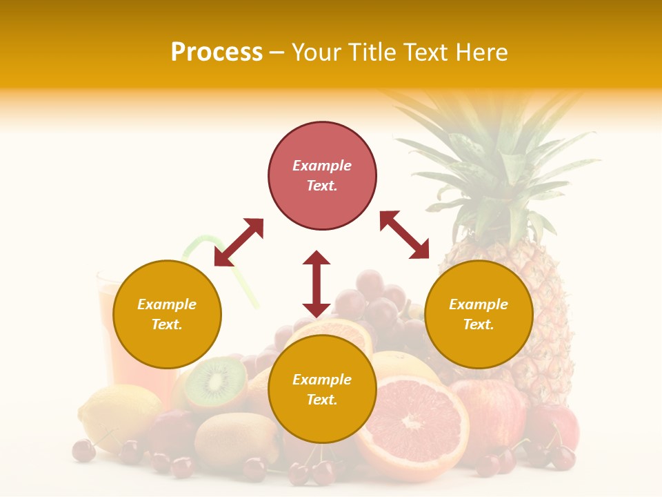 Blended Grape Yellow PowerPoint Template