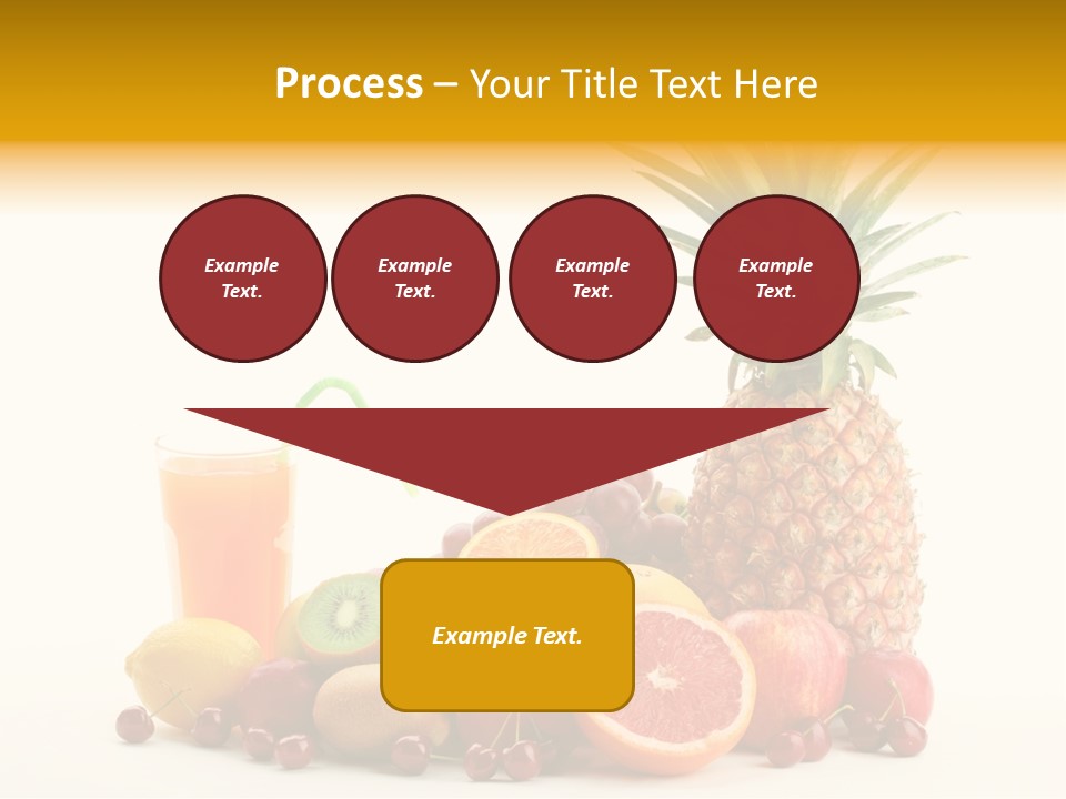 Blended Grape Yellow PowerPoint Template