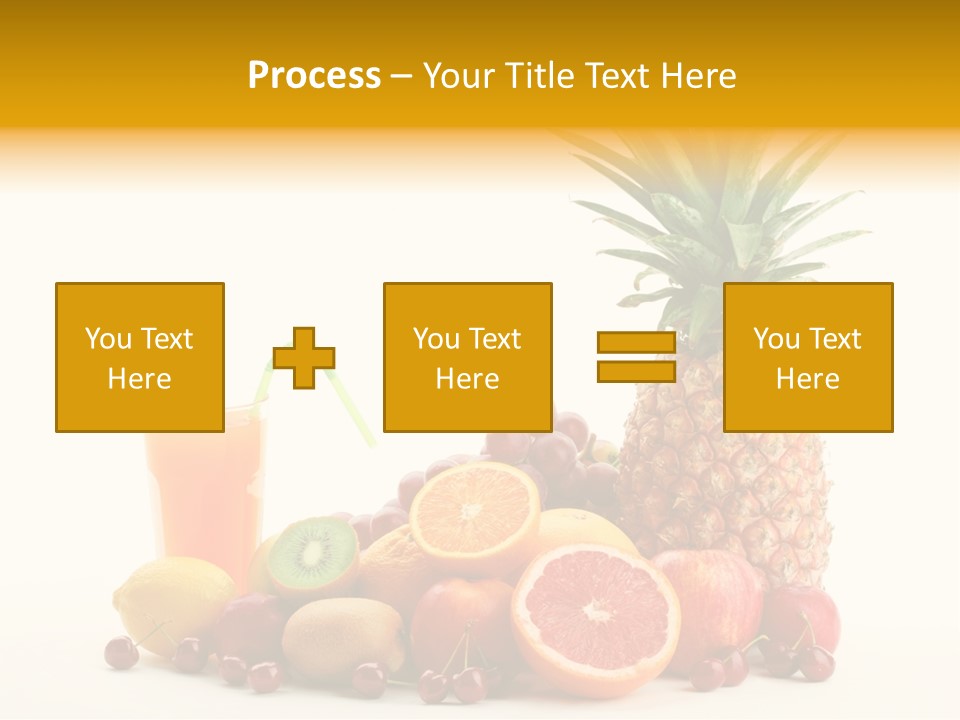 Blended Grape Yellow PowerPoint Template