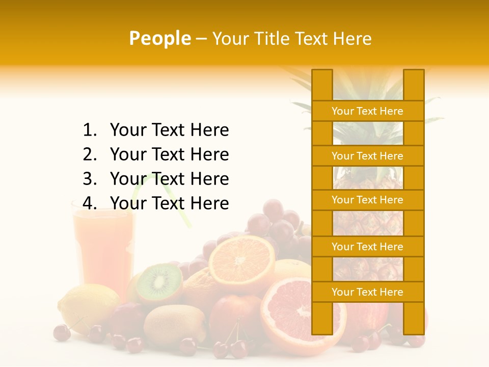 Blended Grape Yellow PowerPoint Template
