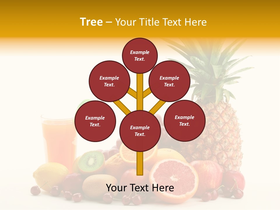 Blended Grape Yellow PowerPoint Template