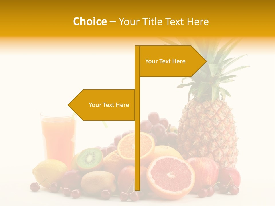 Blended Grape Yellow PowerPoint Template