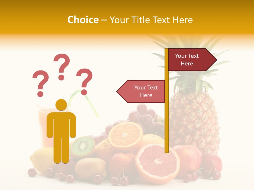 Blended Grape Yellow PowerPoint Template