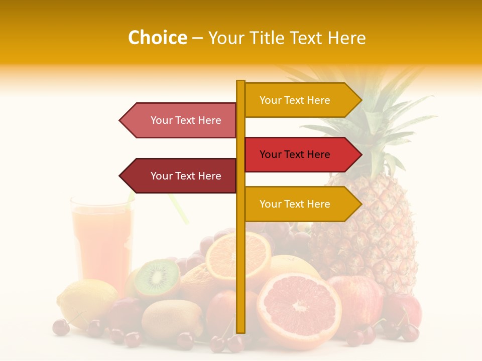 Blended Grape Yellow PowerPoint Template