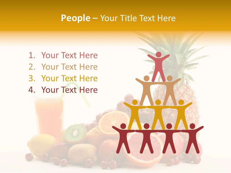 Blended Grape Yellow PowerPoint Template