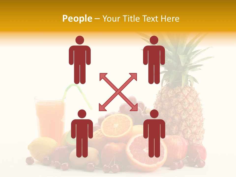 Blended Grape Yellow PowerPoint Template