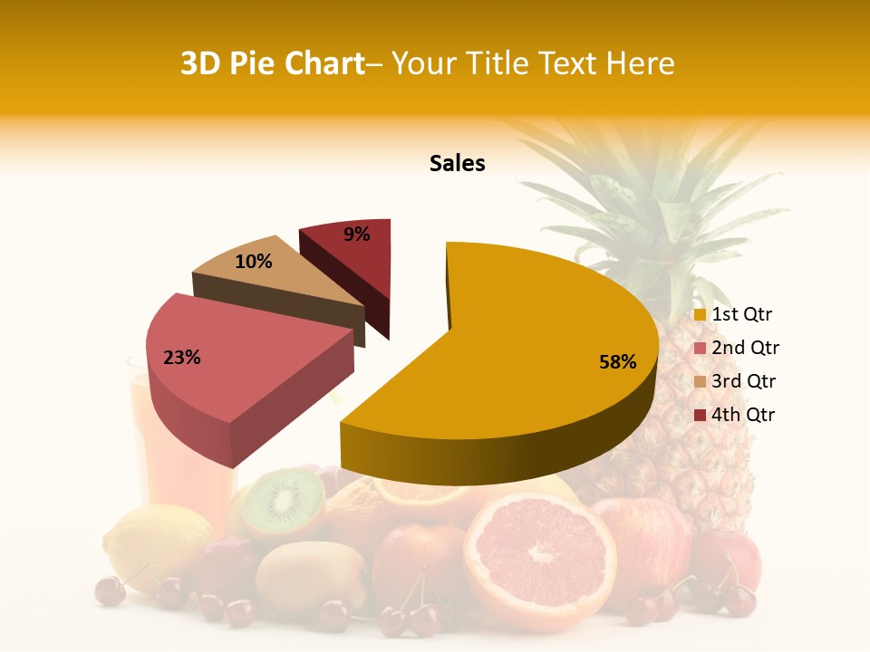 Blended Grape Yellow PowerPoint Template