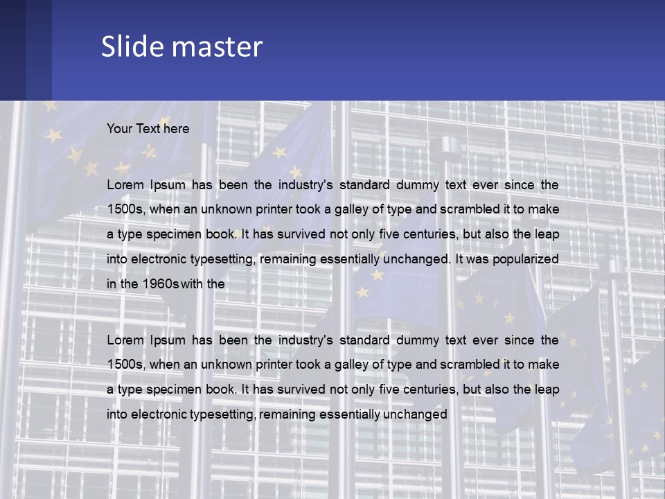 Parliament Berlaymont Europe PowerPoint Template