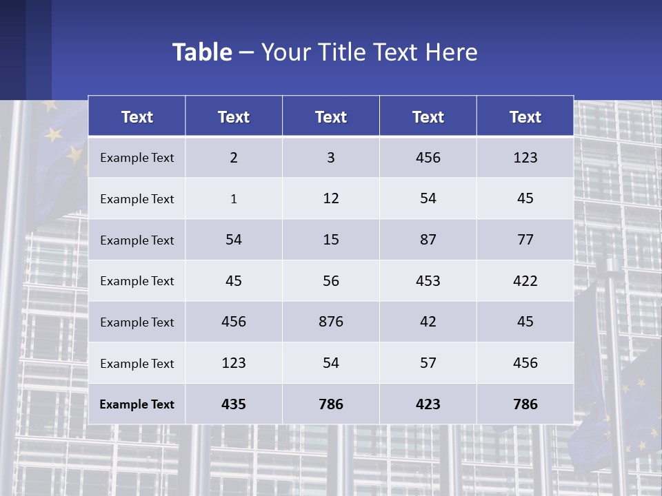 Parliament Berlaymont Europe PowerPoint Template