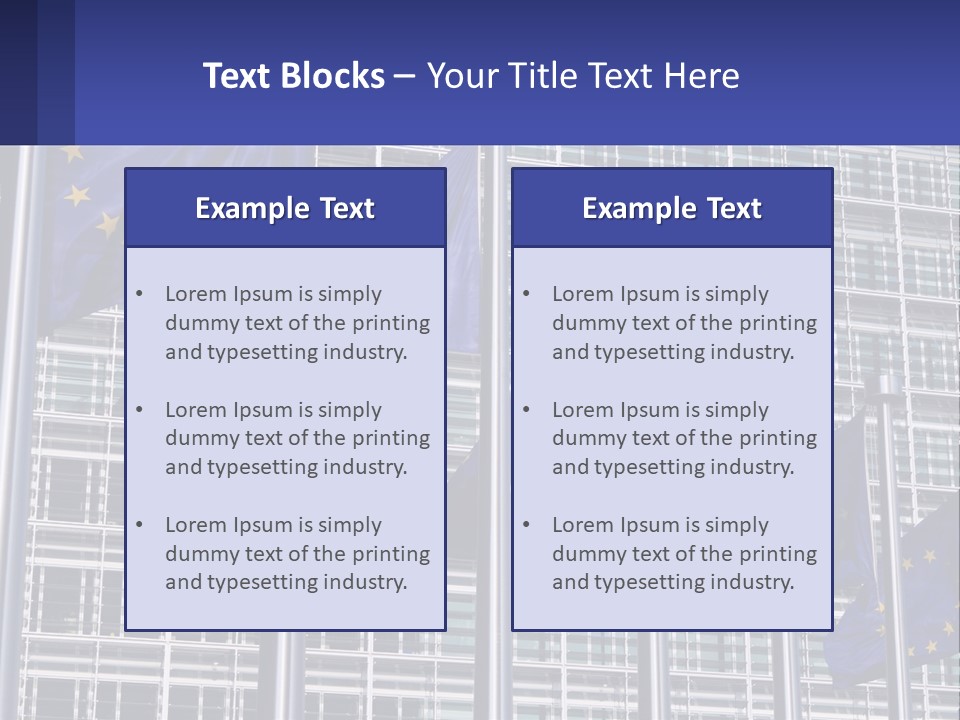 Parliament Berlaymont Europe PowerPoint Template
