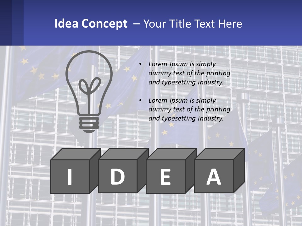 Parliament Berlaymont Europe PowerPoint Template