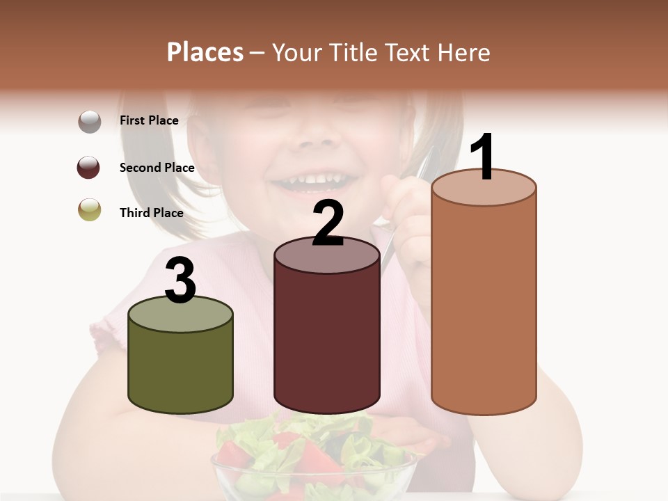 Fork Holding People PowerPoint Template