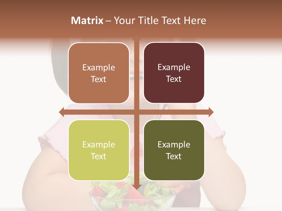 Fork Holding People PowerPoint Template
