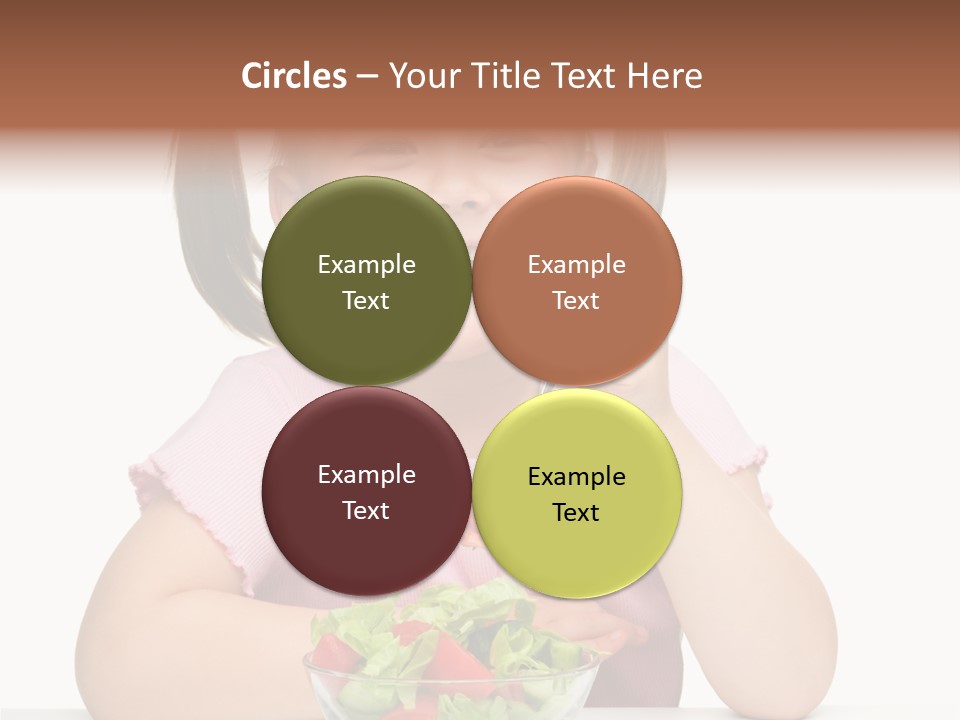 Fork Holding People PowerPoint Template