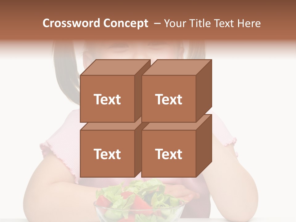 Fork Holding People PowerPoint Template