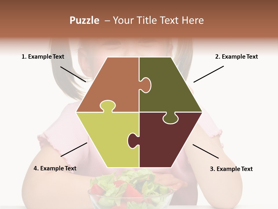 Fork Holding People PowerPoint Template