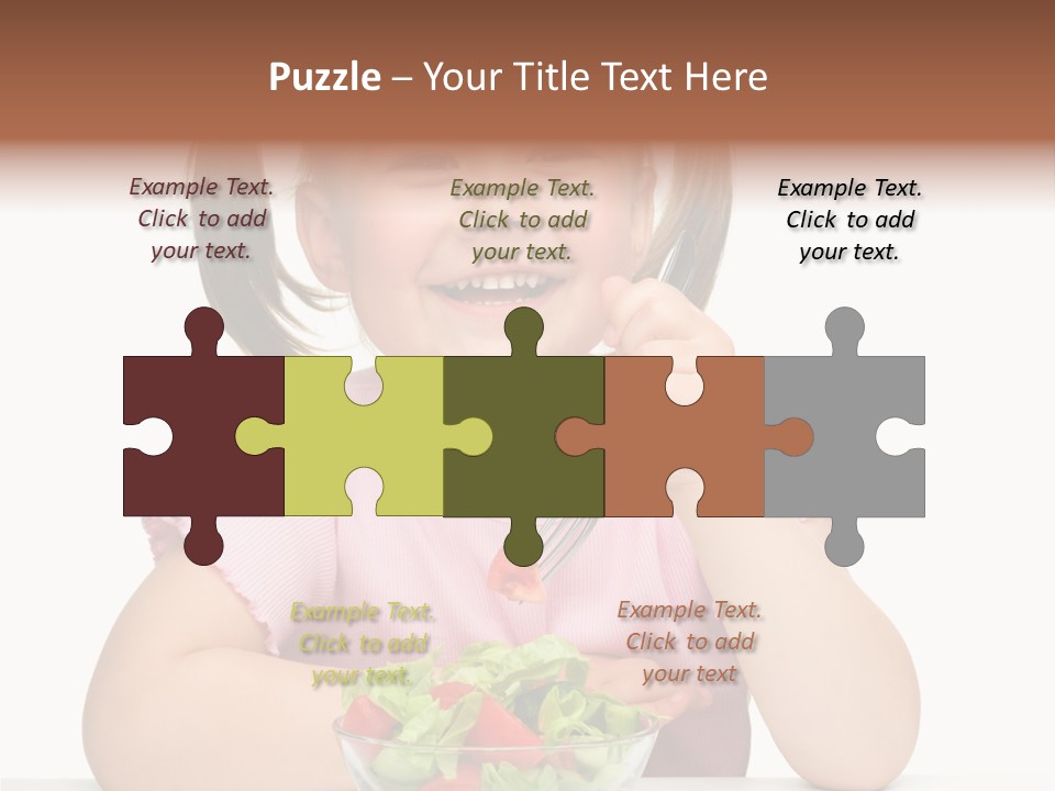 Fork Holding People PowerPoint Template