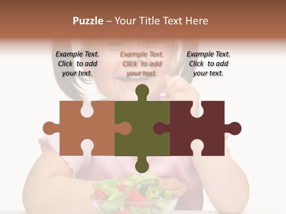 Fork Holding People PowerPoint Template