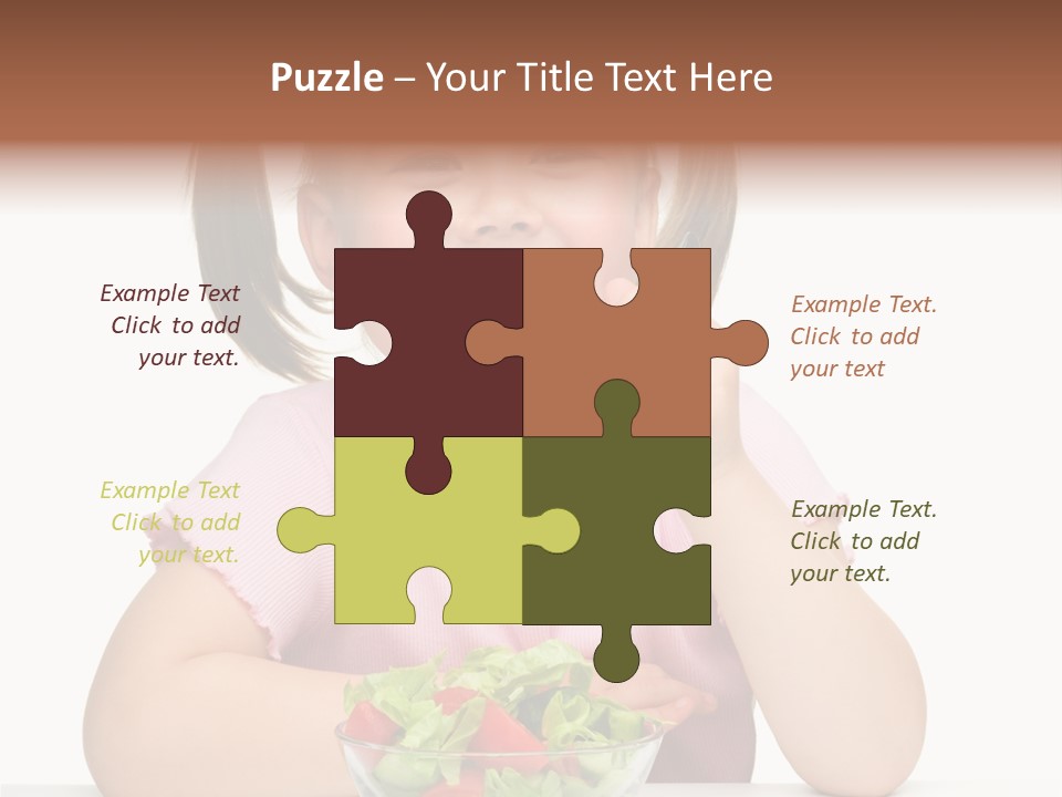 Fork Holding People PowerPoint Template