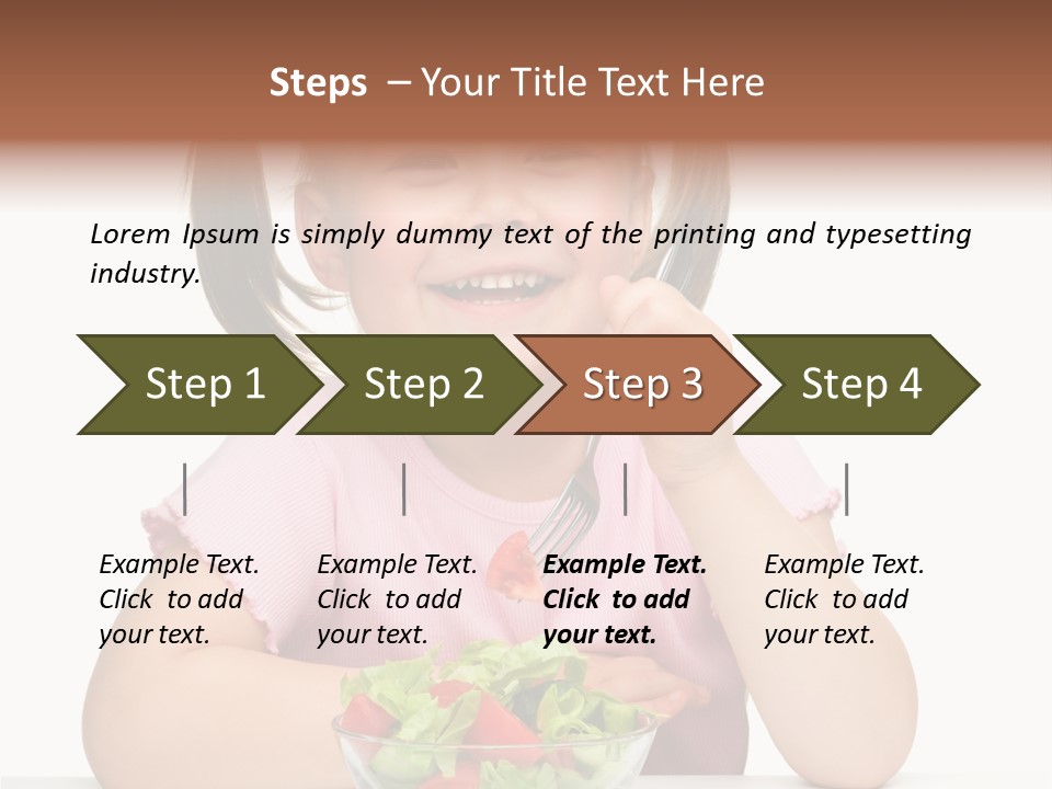 Fork Holding People PowerPoint Template