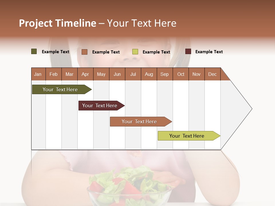Fork Holding People PowerPoint Template