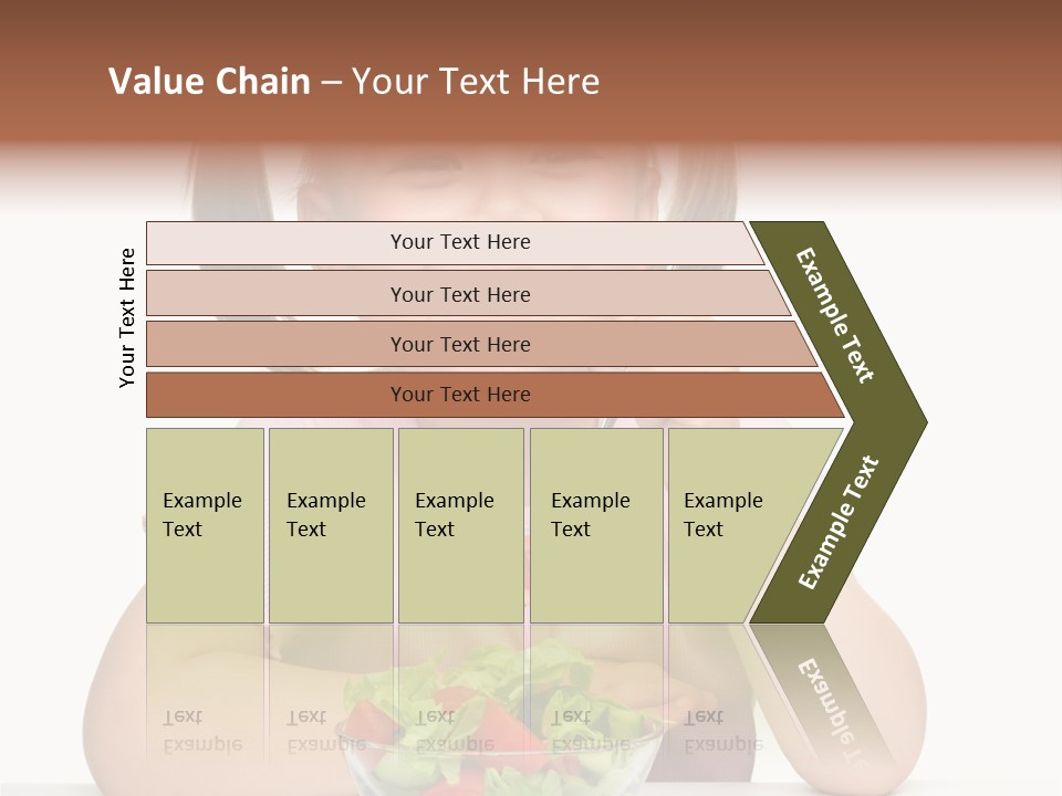 Fork Holding People PowerPoint Template