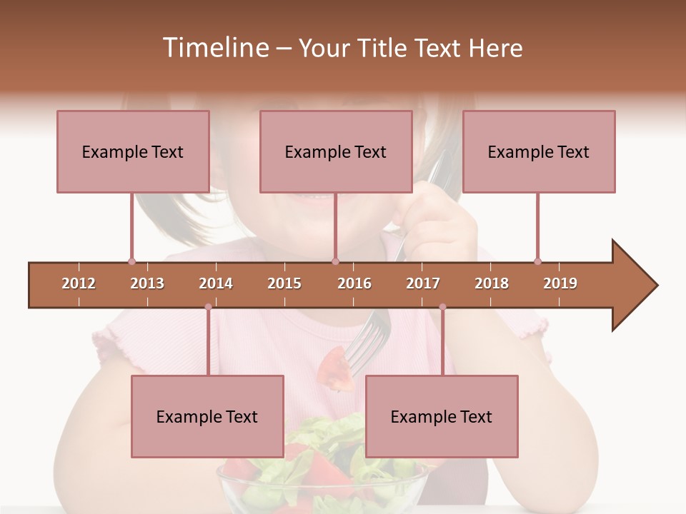 Fork Holding People PowerPoint Template